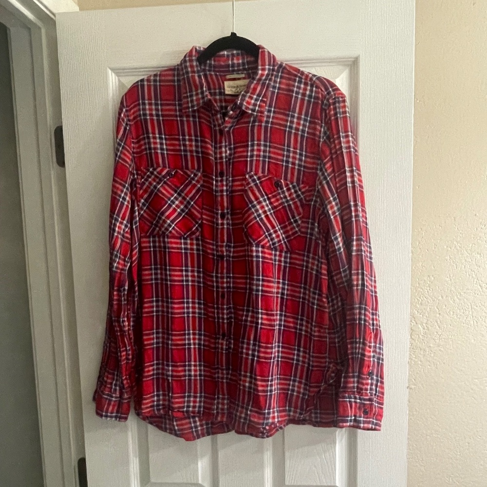 Denim & Supply Ralph Lauren Red Plaid Button Down Shirt